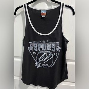 Junk Food NBA San Antonio Spurs Established 1973 Racerback Tank Top. Size M.